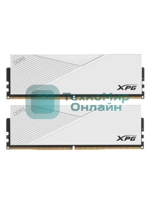Оперативная память XPG Lancer, DDR5, 32GB (2x16GB), 6000MHz, CL30, DIMM, с радиаторами, белый