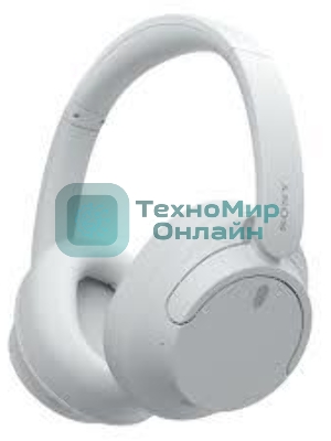 Беспроводные/проводные наушники Sony WH-CH720N белый, полноразмерные, Bluetooth + проводной, активное шумоподавление, до 35 ч