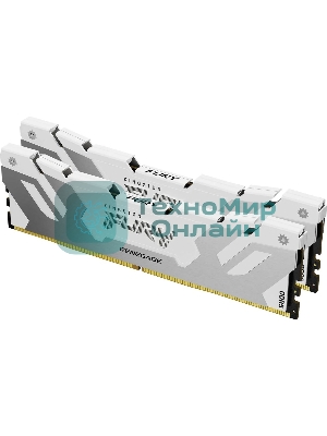 Оперативная память Kingston Fury Renegade, DDR5, 32Gb (2x16Gb), 6400MHz, CL32, DIMM, радиатор, белый