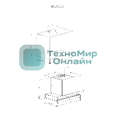 Вытяжка встраиваемая Kuppersberg Inblade 60 X нержавеющая сталь, 60 см, 780 куб. м/ч, 56 дБ