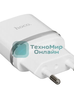 Сетевое зарядное устройство C12 Smart dual USB charger, белый