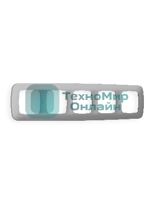 Рамка OMEGA Ecta (Сталь матовый) 5-ая OF140505