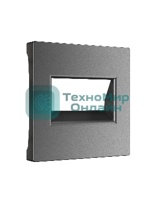 Накладка для двойной розетки Еthernet RJ-45 (графит матовый)