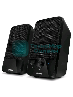 Акустическая система SVEN 312, черный 2.0, 100 – 20 000 Гц, 4Вт