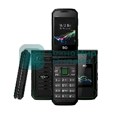 Мобильный телефон BQ 2822 Dragon черный/зеленый
