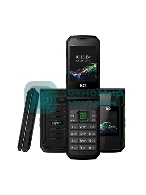 Мобильный телефон BQ 2822 Dragon черный/зеленый