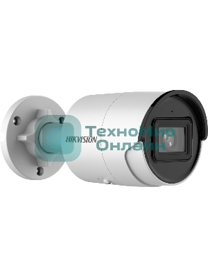 Камера видеонаблюдения цилиндрическая Hikvision DS-2CD2083G2-IU(4мм) 8Мп уличнаяс EXIR-подсветкой до 40м и технологией AcuSense1/2.8