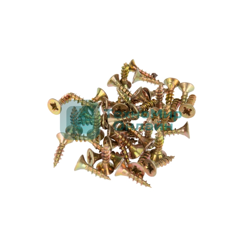 Саморез универсальный Kranz 4х16, желтый цинк, пакет (1000 шт/уп)