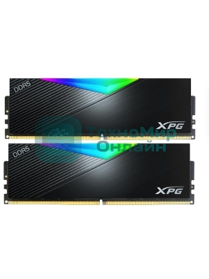 Оперативная память XPG Lancer RGB, DDR5, 64GB (2x32GB), 6000MHz, CL30, DIMM, с радиаторами, RGB, черный