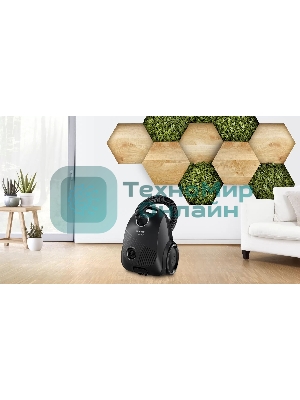 Пылесос Bosch BGBS2LB1 черный, 600 Вт, уборка сухая, пылесборник мешок 3.5 л