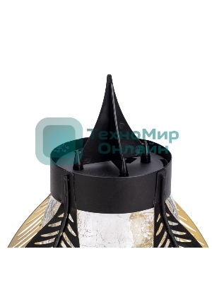 Светильник садовый Rexant Шанти, 22см, 3000К, встроенный аккумулятор, солнечная панель, коллекция Бали