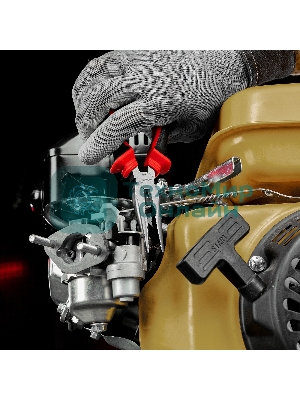 Длинногубцы прямые, 180 мм, хром-ванадий, двухкомпонентные рукоятки Matrix