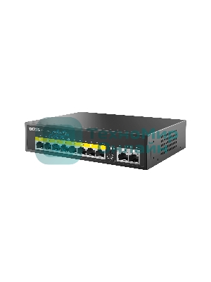 Коммутатор Netis P110C 10-портовый PoE+ коммутатор Fast Ethernet/8*PoE+ 2 порта 802.3af/802.3at