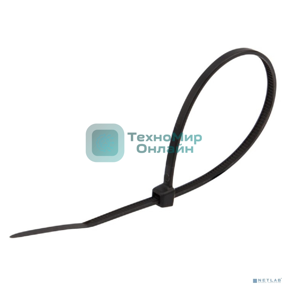 Стяжка кабельная нейлоновая Rexant (07-0301-25) 300x4,8мм, черная (25 шт/уп)