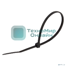 Стяжка кабельная нейлоновая Rexant (07-0301-25) 300x4,8мм, черная (25 шт/уп)