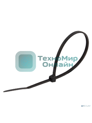 Стяжка кабельная нейлоновая Rexant (07-0301-25) 300x4,8мм, черная (25 шт/уп)