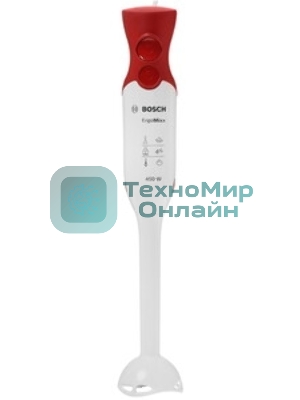 Блендер погружной Bosch MSM 64010 красный, 450 Вт, 2 скорости, турбо