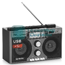 Радиоприемник портативный Сигнал БЗРП РП-306 черный USB SD