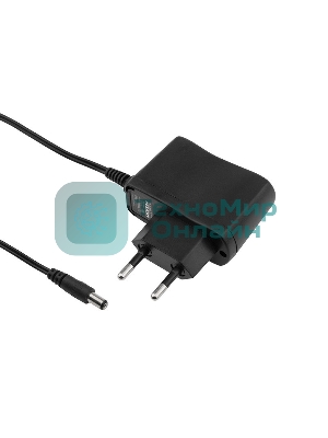 Источник питания 110-220 V AC/12 V DC 0,5 А 5 W с DC разъемом подключения 5.5х2.1, без влагозащиты (IP23)