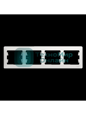 Рамка Schneider-electric GSL000104 Glossa 4-постовая, горизонтальная, белый