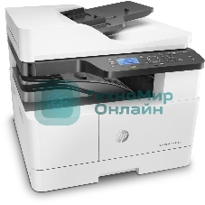 МФУ лазерное HP LaserJet MFP M443nda (8AF72A), A3, ч/б, печ. до 25 стр/мин. (А4) до 13 стр/мин. (А3), скан. до 21 стр/мин., 1200 x 1200 dpi (печать) 600x600dpi (скан.), USB, RJ-45
