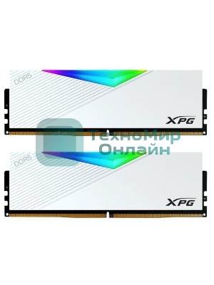 Оперативная память XPG Lancer, DDR5, 64GB (2x32GB), 6000MHz, CL30, DIMM, с радиаторами, белый