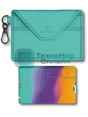 Швейцарская карта Victorinox Swiss Card Classic Sydney Style (0.7100.E222) бирюзовый коробка подарочная