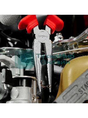 Длинногубцы прямые, 180 мм, хром-ванадий, двухкомпонентные рукоятки Matrix