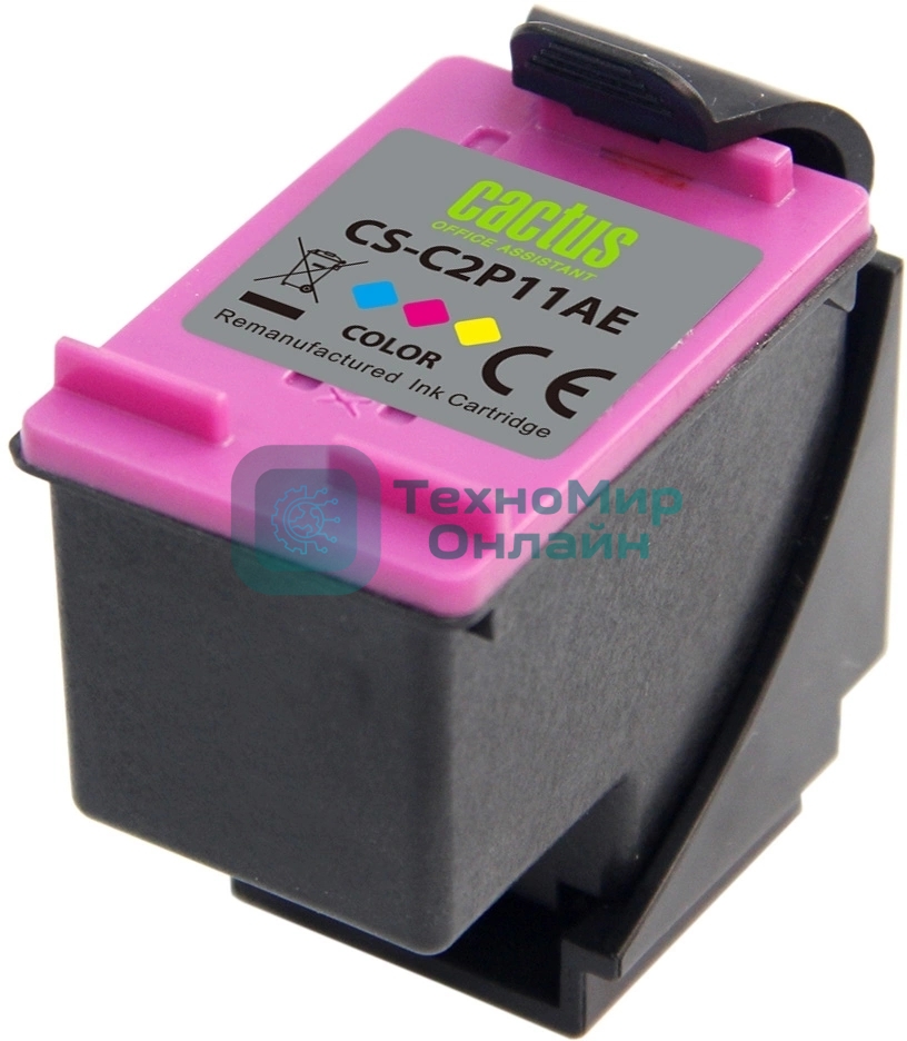 Картридж струйный Cactus CS-C2P11AE № 651 многоцветный (18мл) для HP 5575/5645 OJ 202/252