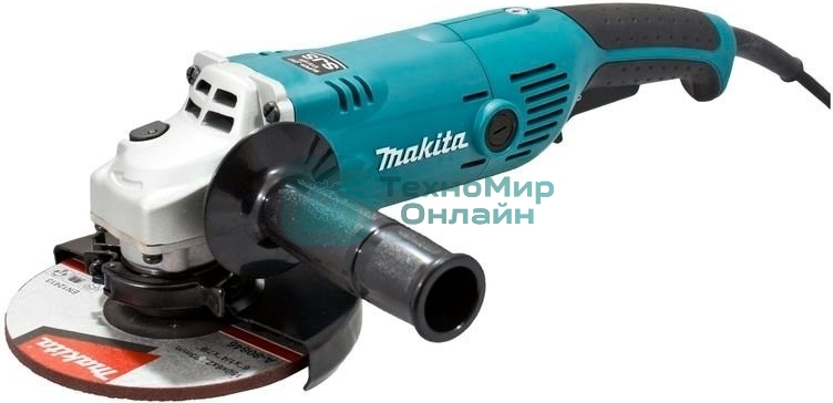 Угловая шлифовальная машина Makita GA6021 УШМ,ф150мм, 1050Вт,10000об\м,2.3кг,кор,муфта SJS,фикс вкл-ля,шлиф диск