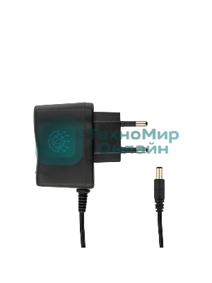 Источник питания 110-220 V AC/12 V DC 0,5 А 5 W с DC разъемом подключения 5.5х2.1, без влагозащиты (IP23)