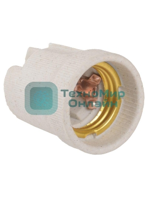 Патрон IEK EPC10-04-01-K01 Пкр27-04-К43 подвесной керамический, Е27, стикер на изделии, IEK