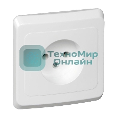 Розетка 1-м СП Этюд 16А IP20 без заземл. бел. SchE PC16-001B