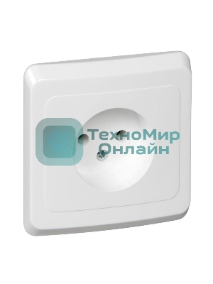 Розетка 1-м СП Этюд 16А IP20 без заземл. бел. SchE PC16-001B