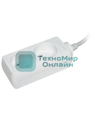 Удлинитель 2х3 м без заземл. 10А IP20 У2 2P 2х0.75 IEK WYP10-06-02-03-N