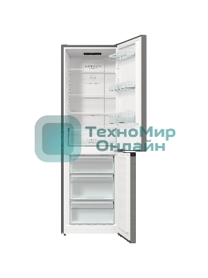 Холодильник Gorenje NRKE62XL серебристый металлик двухкамерный 203/99л морозилка снизу, No Frost