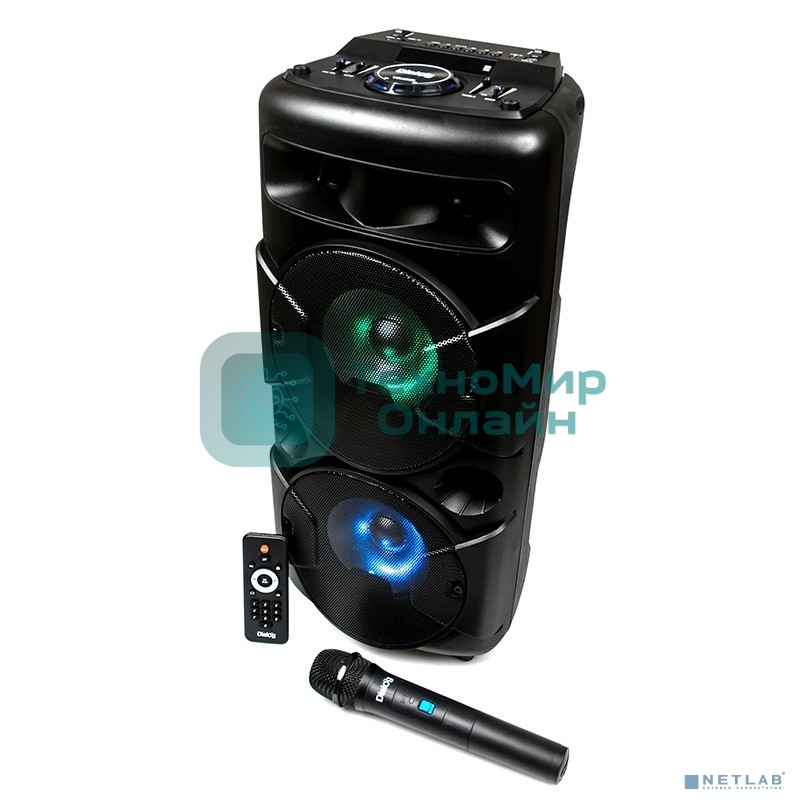 Акустические колонки Dialog Oscar AO-20 1.0, 30W RMS, беспроводной микрофон, BT+FM+USB+SD+LED