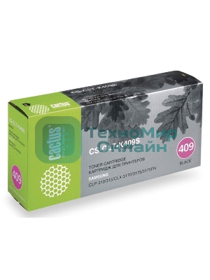Картридж лазерный Cactus CS-CLT-K409S черный (1500 стр.) для Samsung CLP-310/315/CLX-3170/3175/3175FN