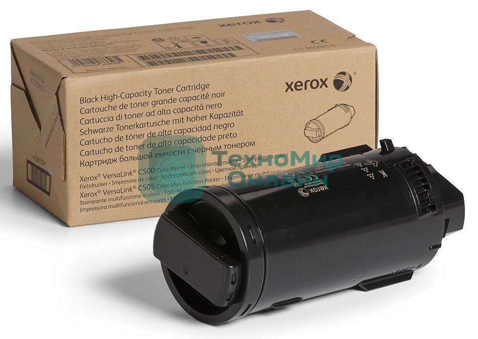 Картридж лазерный Xerox 106R03887 черный для Xerox VersaLink C500/C505 (12100 стр)(Channels)