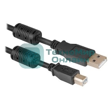 Кабель Defender USB04-06 PRO Кабель USB 2.0 для соед. 1.8м AM/BM, зол.конт, 2фер.фил.