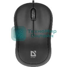 Мышь проводная Defender Patch MS-759 черный, 1000 dpi, USB, кнопки - 3
