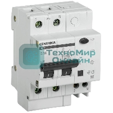 Выключатель автоматический дифференциального тока IEK MAD15-2-016-C-030 АД12 2Р 16А 30мА GENERICA