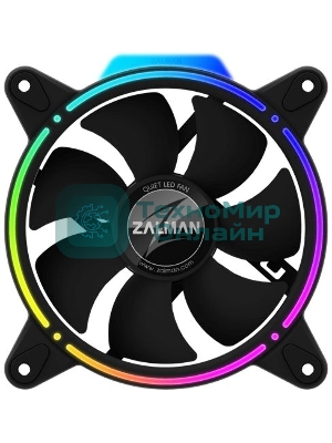 Вентилятор для корпуса Zalman ZM-RFD120A черный, 120 мм, 1500 об/мин, 25.6 дБ, 3 pin