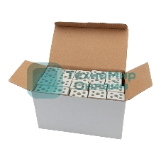 Клемма керамическая винтовая Rexant 10 мм² 2 пары контактов с крепежным отверстием (100 шт./уп.)