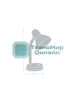 Camelion KD-301 С04 красный (Светильник настольный,230V 60W)