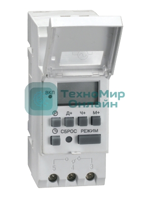Таймер ТЭ15 цифровой 16А 230В на DIN-рейку IEK