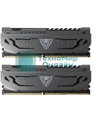 Оперативная память Patriot Viper Steel, DDR4, 32GB (2x16GB), 3600MHz, CL18, DIMM, радиатор, черный