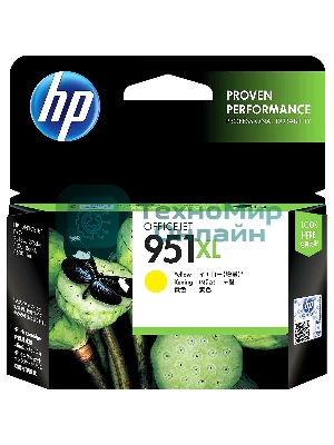 Картридж струйный HP 951XL CN048AE желтый для HP OJ Pro 8100/8600 (1500 стр.)