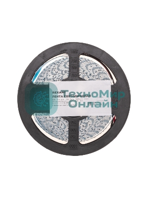 Лента светодиодная Rexant 12В, SMD2835, 14,4Вт/м, 120 LED/м, 6500K, 8мм, 5м, IP20