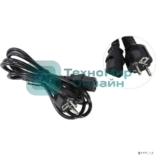 Кабель питания ExeGate Power PC-1,8P (Евровилка Schuko->С13) VDE-250V-3*0.5-CU, 6A, черный, 1.8м